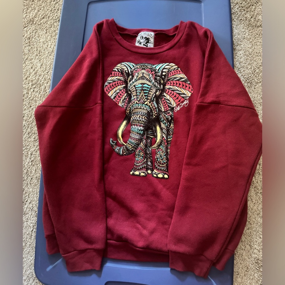 Riot society elephant crewneck